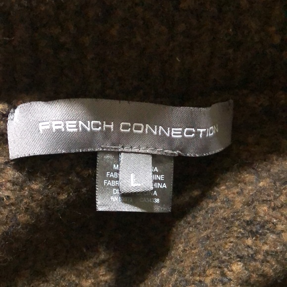 French Connection brown turtleneck. Size L. Good condition. - Picture 5 of 6